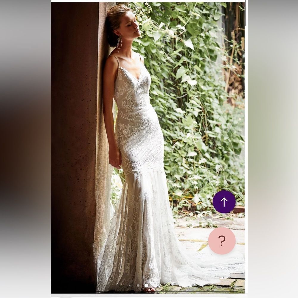 BHLDN Cascading Lace Gown
